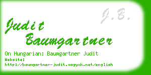 judit baumgartner business card